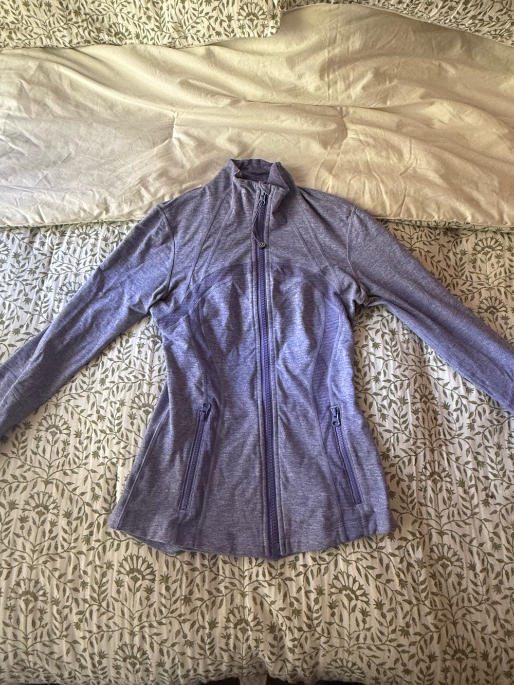 lululemon athletica Heathered Lavender Full-Zip Performance Jacket